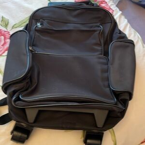Black rolling backpack